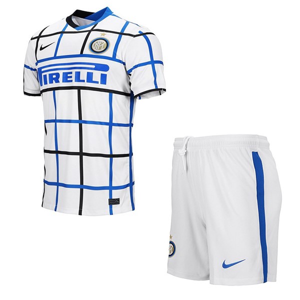 Camiseta Inter De Milán Replica Segunda Ropa Niños 2020/21 Blanco